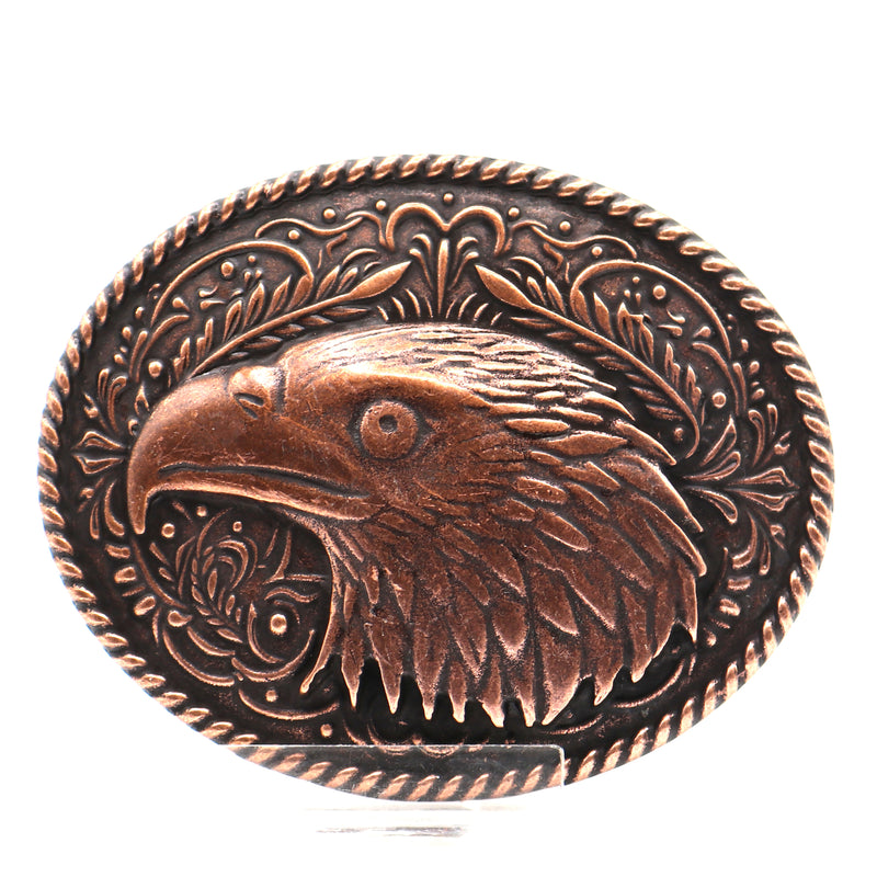Load image into Gallery viewer, RLB507 - RockinLeather Pewter Eagle Head Belt Buckle
