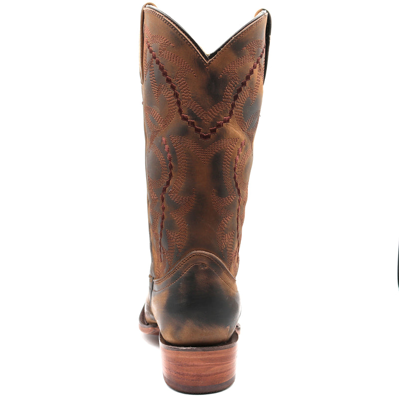Load image into Gallery viewer, 2560 - RockinLeather Women's Distressed Brown Western Boot With Round Toe

