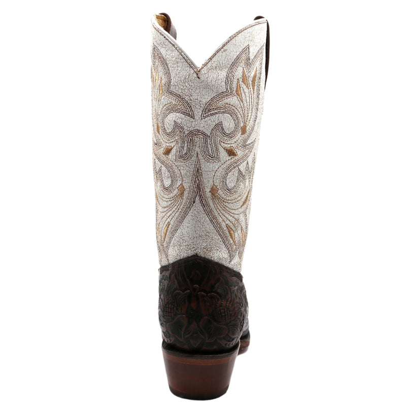 Load image into Gallery viewer, 2200 - RockinLeather Women's Floral Leather Stamped Western Boot

