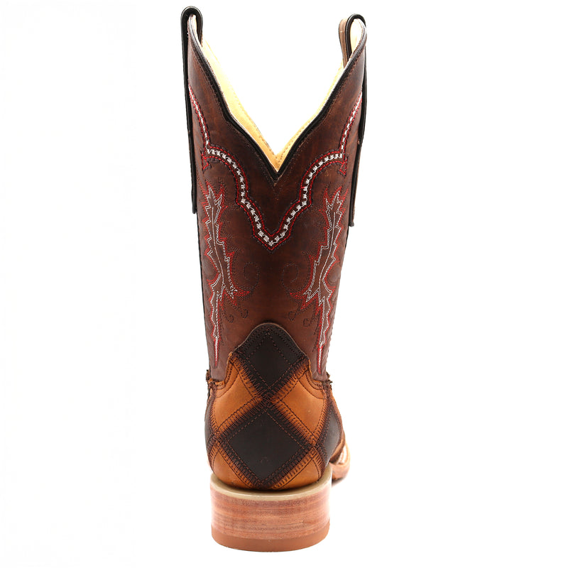 Load image into Gallery viewer, 2201 - RockinLeather Women's Patchwork Square Toe Western Boot
