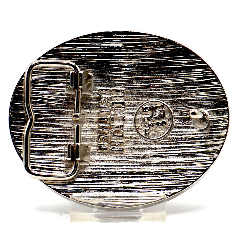 Load image into Gallery viewer, RLB502 - RockinLeather Silver Cowboy Prayer Oval Buckle
