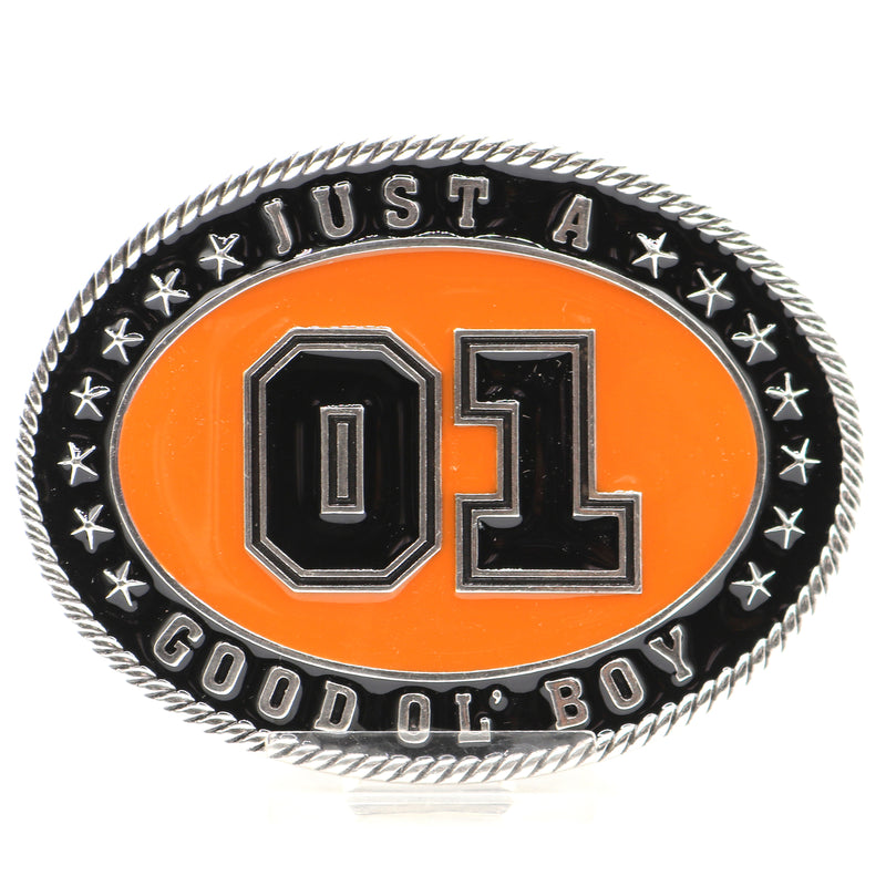 Load image into Gallery viewer, RLB002 - RockinLeather "Just A Good Ol' Boy" Belt Buckle
