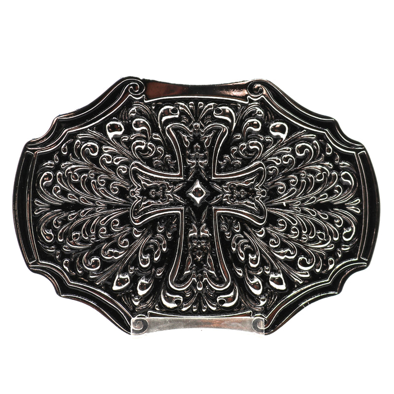 Load image into Gallery viewer, RLB506 - RockinLeather Silver Cross Belt Buckle
