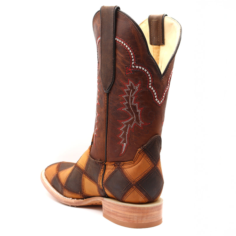 Load image into Gallery viewer, 2201 - RockinLeather Women's Patchwork Square Toe Western Boot
