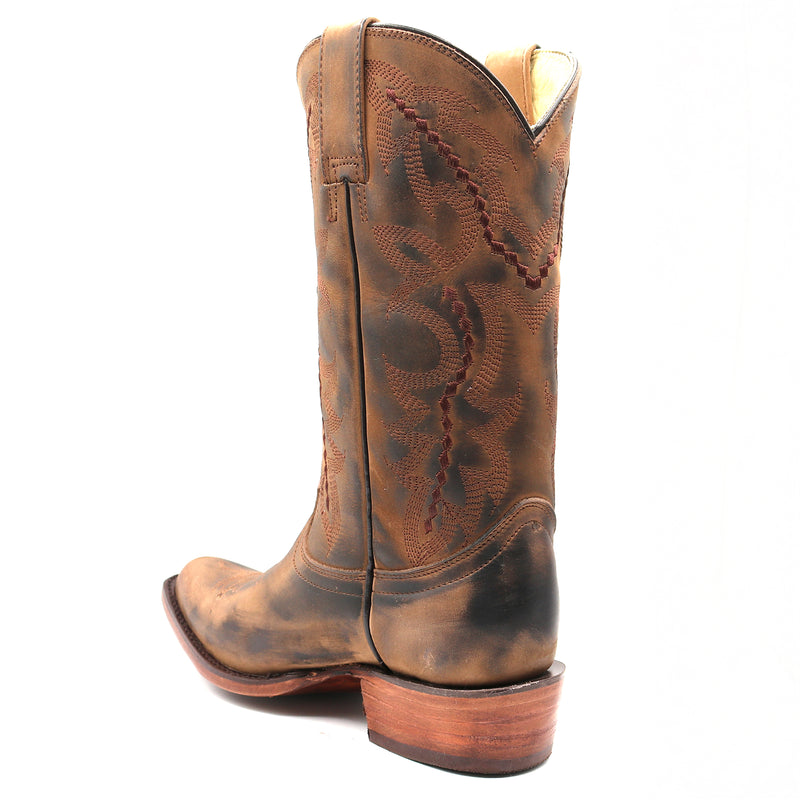 Load image into Gallery viewer, 2560 - RockinLeather Women's Distressed Brown Western Boot With Round Toe
