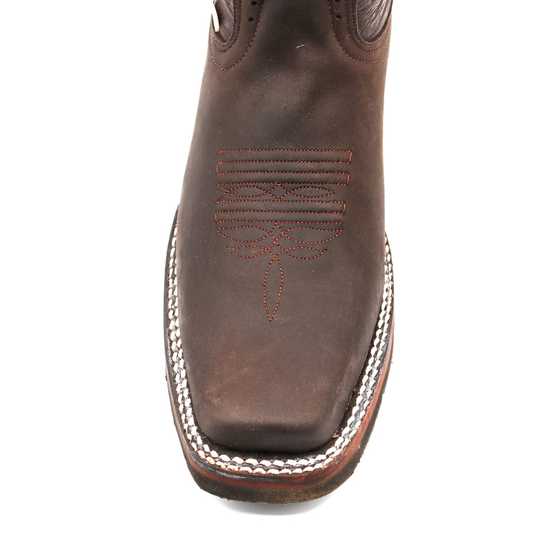 Load image into Gallery viewer, 2133 - RockinLeather Women's Dark Brown Western Boot With Narrow Square Toe
