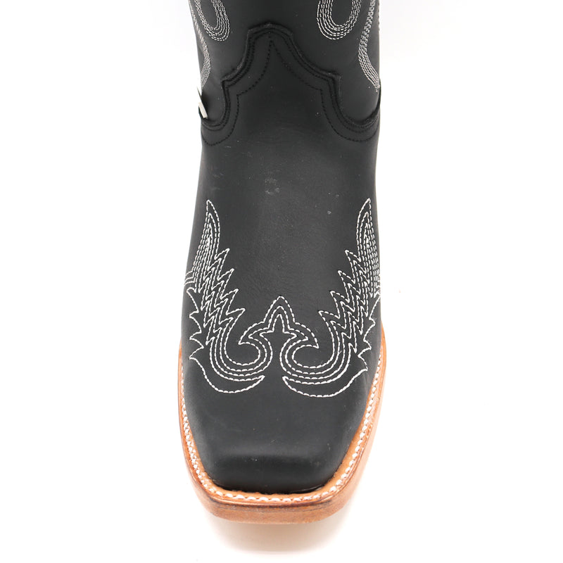 Load image into Gallery viewer, 2207 - RockinLeather Women's Black Western Boot With White Embroidery
